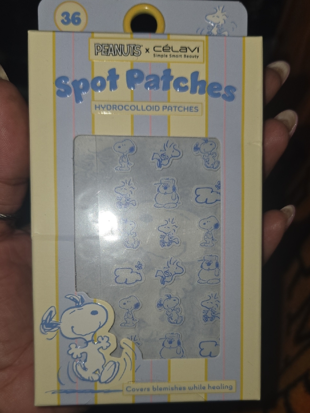 Peanuts x Celavi Spot Patches - Clear Snoopy Hydrocolloid Stickers